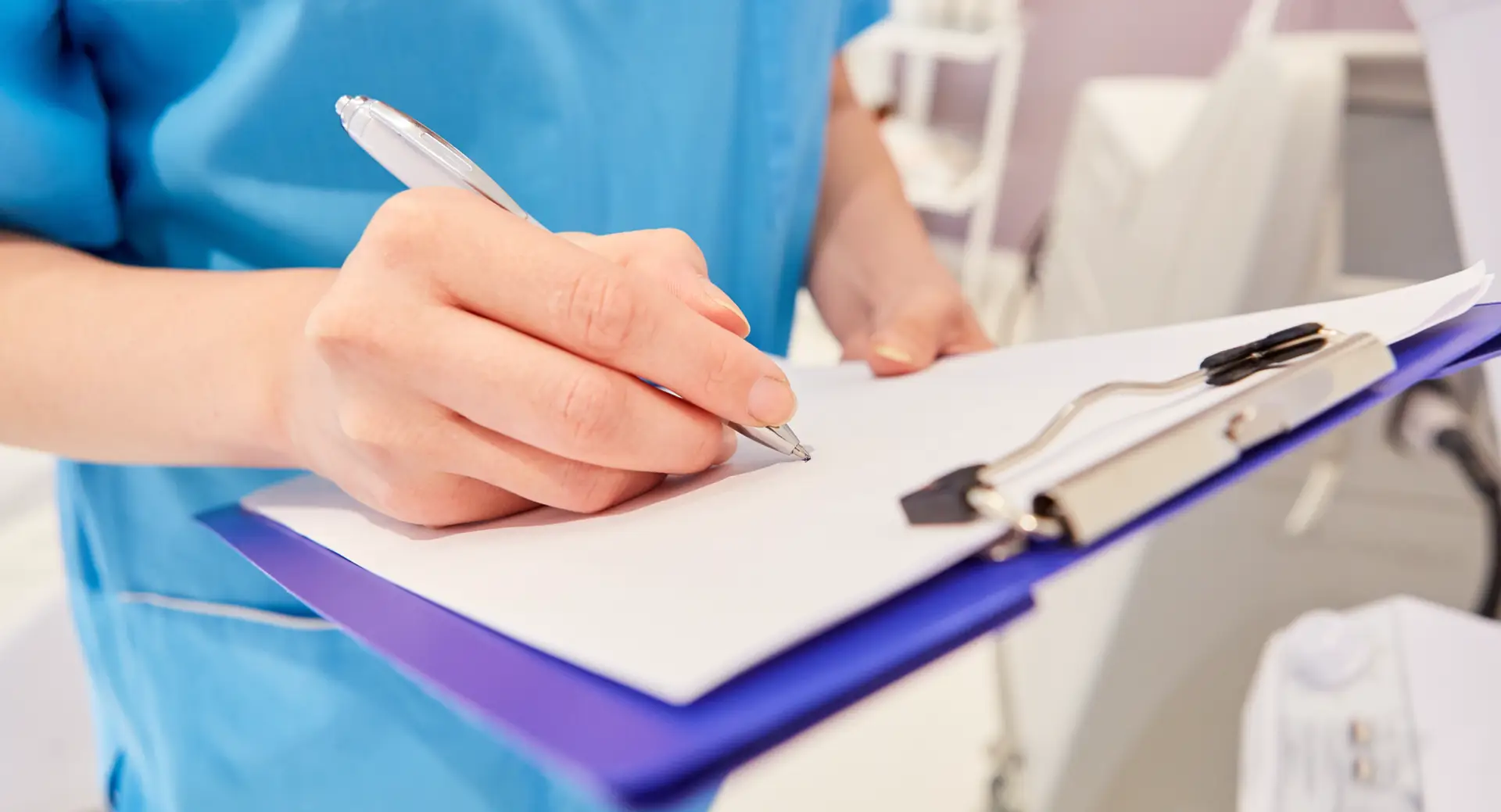 OSHA Weekly safety checks on clipboard